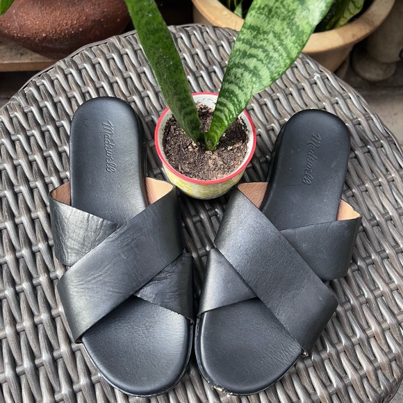 Madewell The Louisa Crisscross Slide - Picture 1 of 10